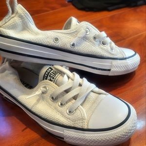 Converse slip on white sneakers, size 6 U.S.